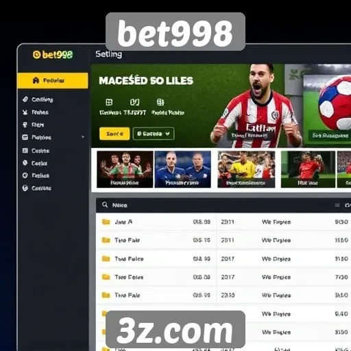 Novidades na interface do bet998