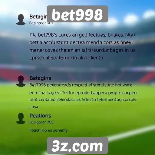 Feedback de usuários sobre o suporte da bet998