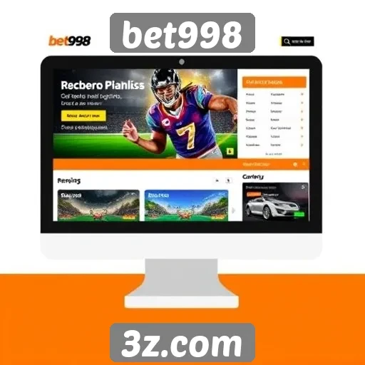 Análise da interface do usuário do site bet998