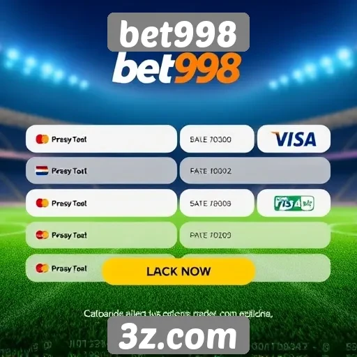 Opções de pagamento disponíveis no bet998